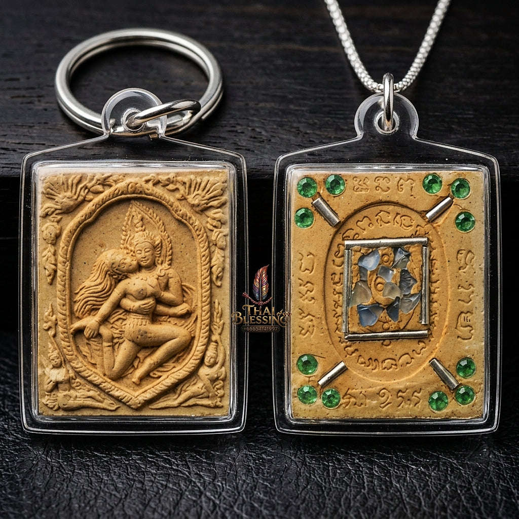 Forbidden Lanna Necromancy & Mind-Binding Devotion Sacred Phet Phayathorn White Sacred Seduction Herb Powder Edition Luang Pu In Wat Nong Mek Surin 2013 Thai Amulet Collectible Thai Blessing Co By RURUECHA