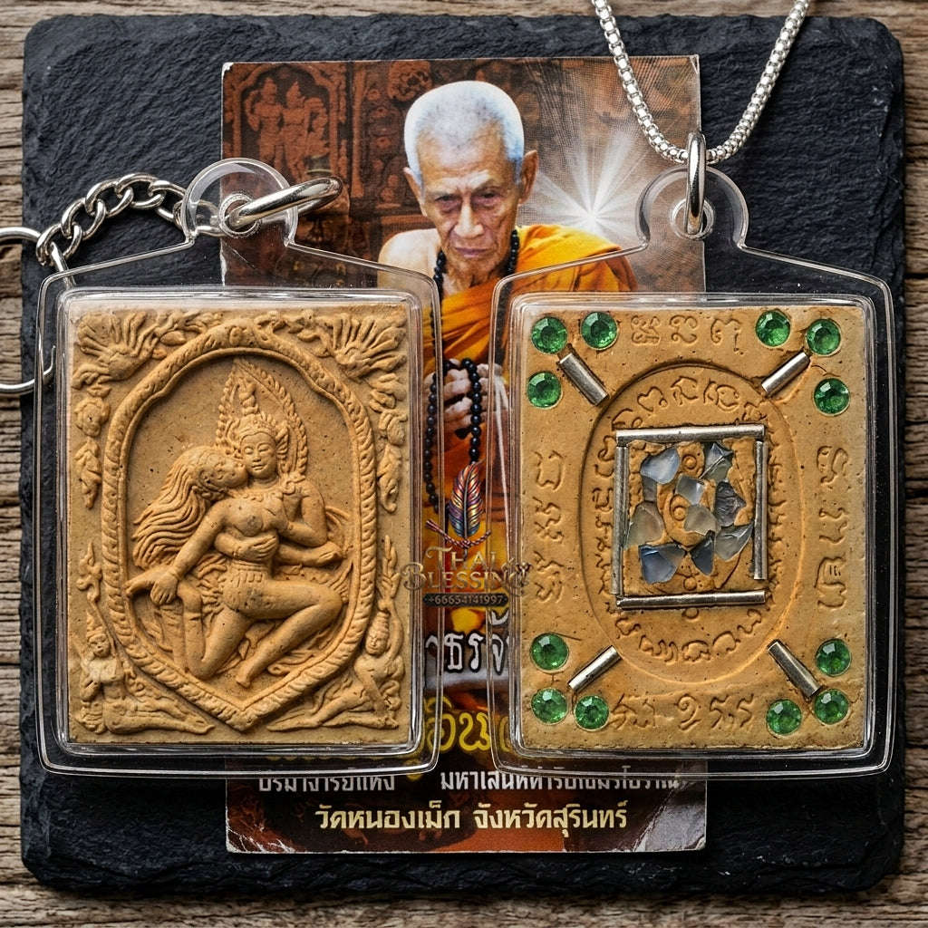 Forbidden Lanna Necromancy & Mind-Binding Devotion Sacred Phet Phayathorn White Sacred Seduction Herb Powder Edition Luang Pu In Wat Nong Mek Surin 2013 Thai Amulet Collectible Thai Blessing Co By RURUECHA