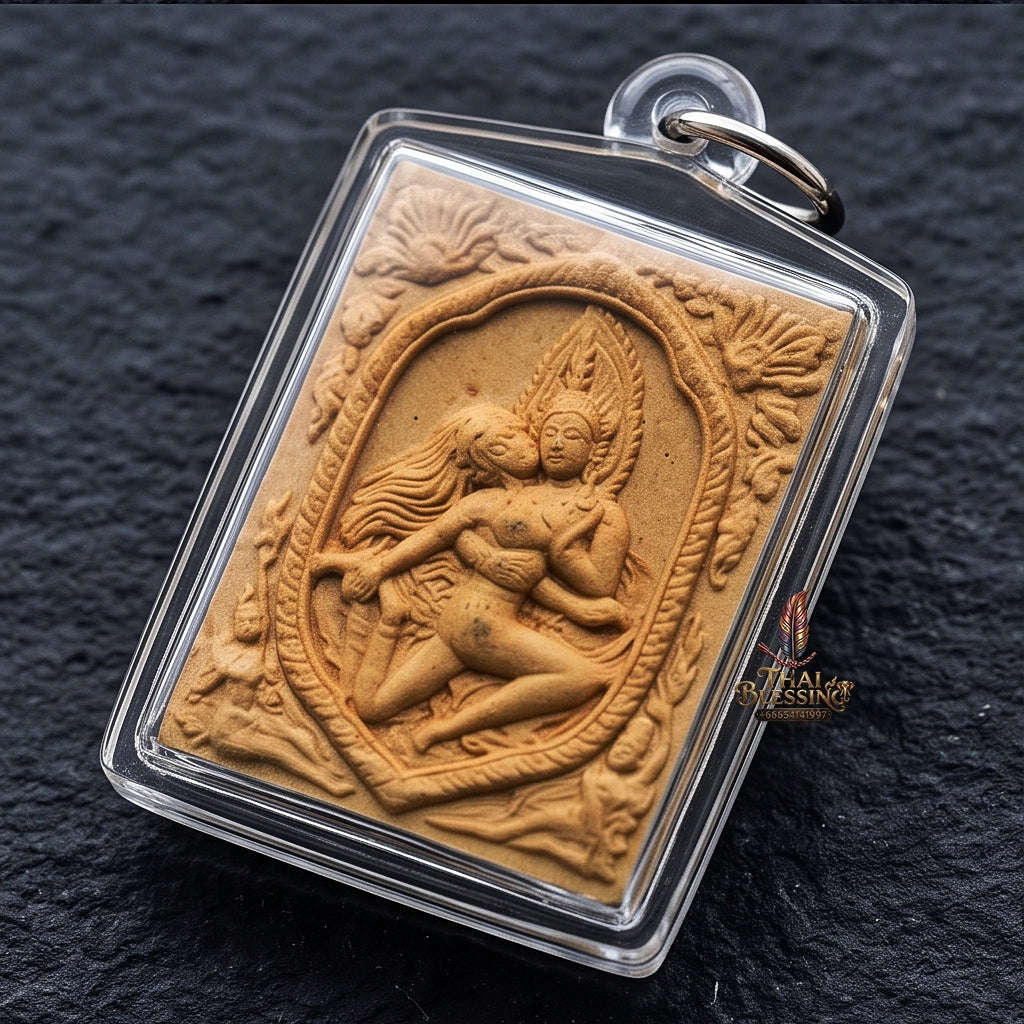 Forbidden Lanna Necromancy & Mind-Binding Devotion Sacred Phet Phayathorn White Sacred Seduction Herb Powder Edition Luang Pu In Wat Nong Mek Surin 2013 Thai Amulet Collectible Thai Blessing Co By RURUECHA