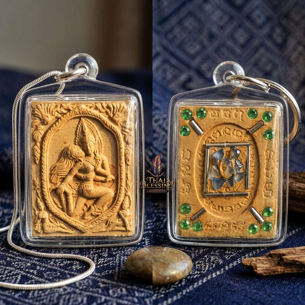 Forbidden Lanna Necromancy & Mind-Binding Devotion Sacred Phet Phayathorn White Sacred Seduction Herb Powder Edition Luang Pu In Wat Nong Mek Surin 2013 Thai Amulet Collectible Thai Blessing Co By RURUECHA