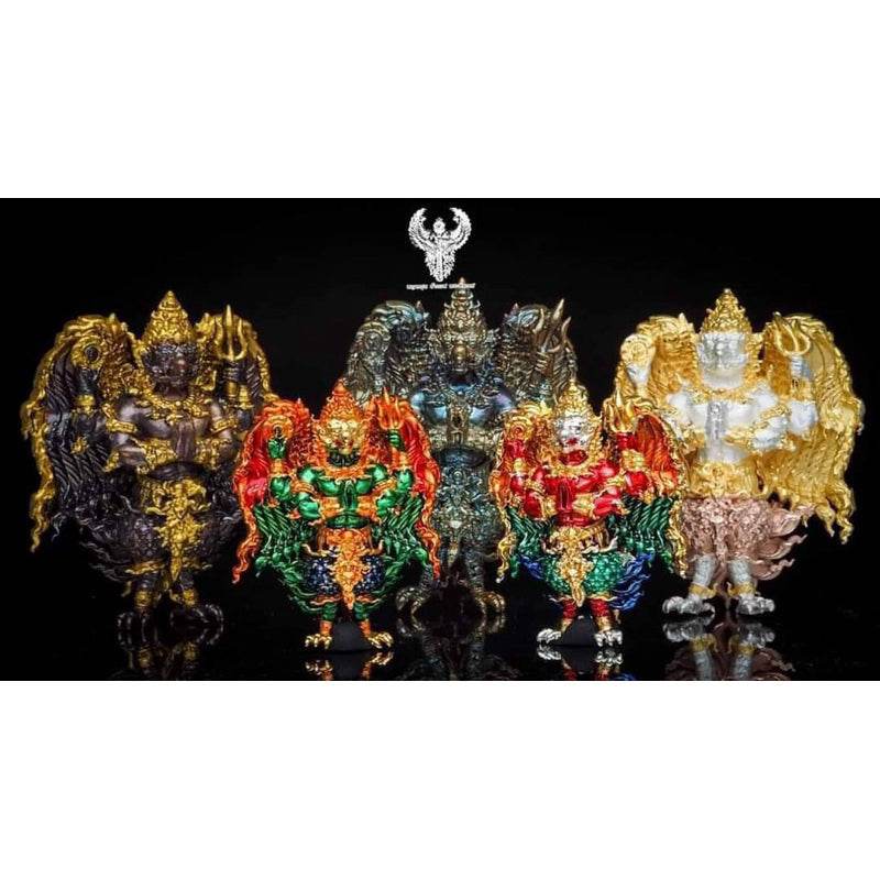 One-Sake.com Four-Armed Garuda Amulet Thai Home Decor One-Sake.com สัมฤทธิ์แดงลงยา สัมฤทธิ์เหลือง สัมฤทธิ์เหลืองลงยา สัมฤทธิ์เหลือง-สัมฤทธิ์เหลืองลงยา-สัมฤทธิ์แดงลงยา-