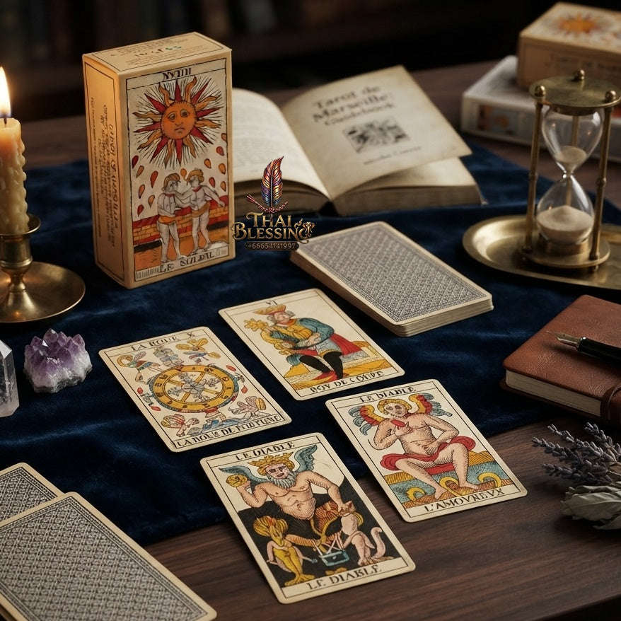 ✨ Français Oracle des Ducale French Tarot Cards: Un Outil Précieux pour la Divination et la Guidance Spirituelle Board Game Thai Blessing Co By RURUECHA