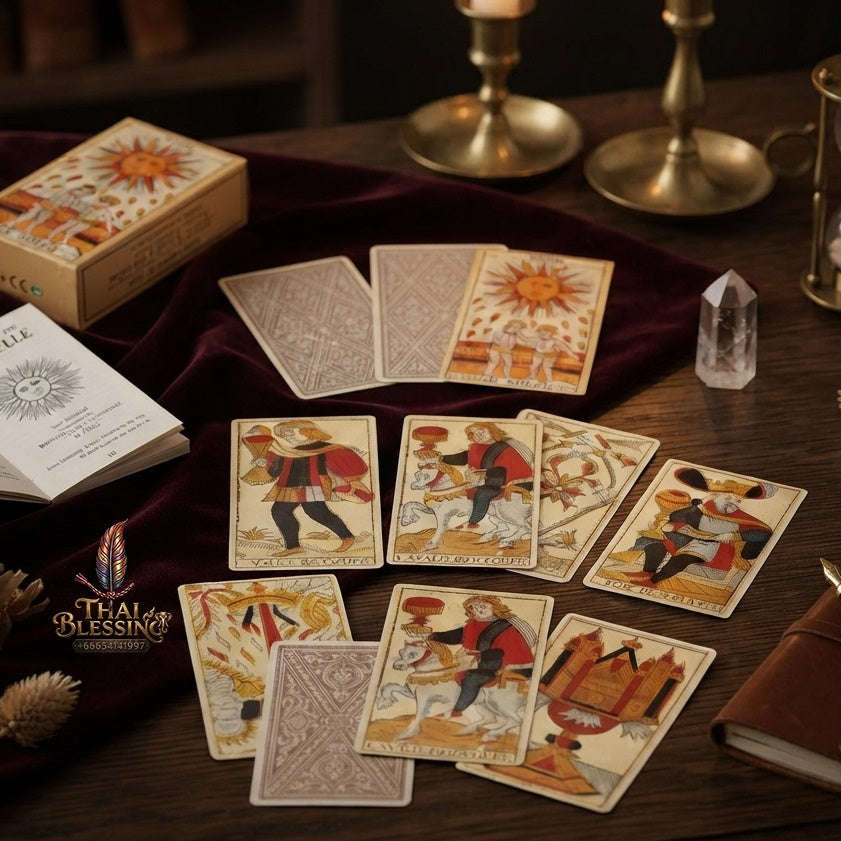 ✨ Français Oracle des Ducale French Tarot Cards: Un Outil Précieux pour la Divination et la Guidance Spirituelle Board Game Thai Blessing Co By RURUECHA