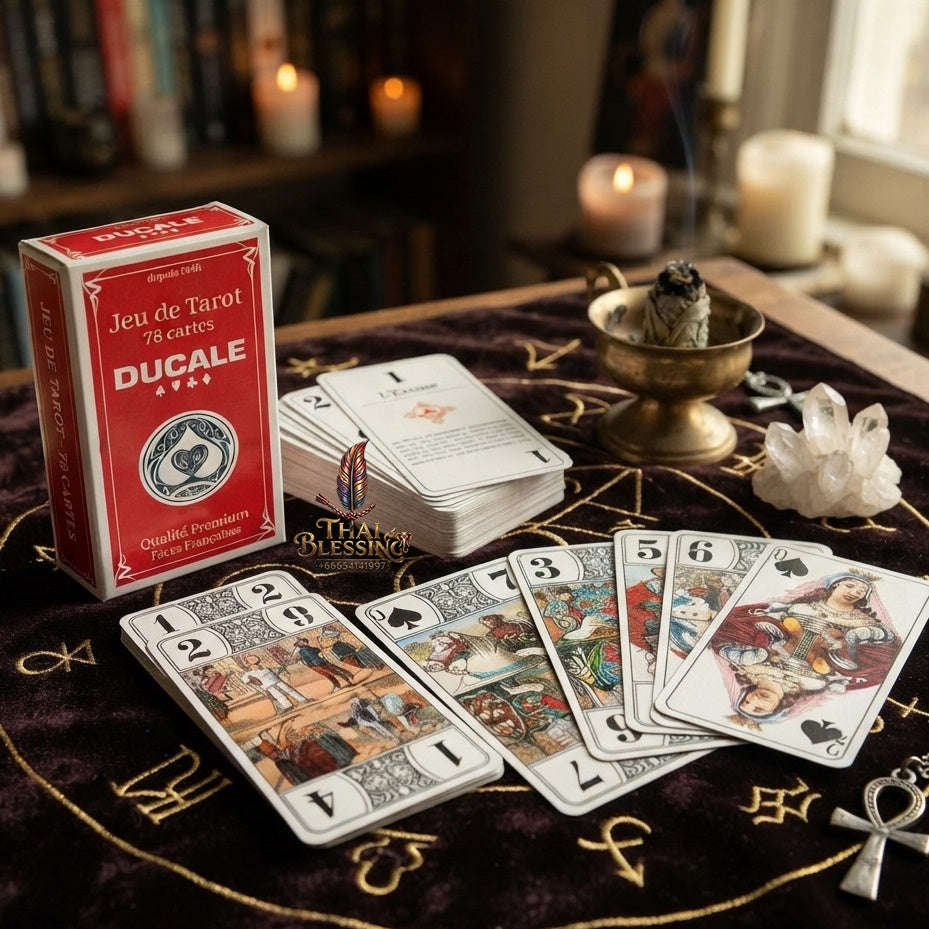 ✨ Français Oracle des Ducale French Tarot Cards: Un Outil Précieux pour la Divination et la Guidance Spirituelle Board Game Thai Blessing Co By RURUECHA