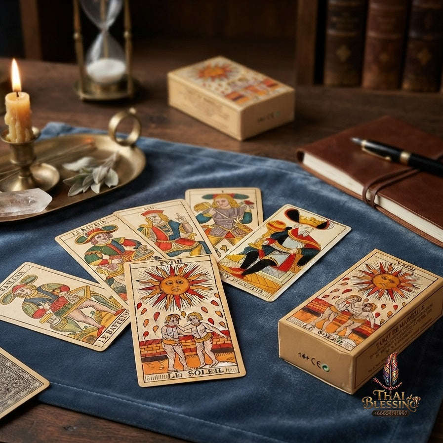 ✨ Français Oracle des Ducale French Tarot Cards: Un Outil Précieux pour la Divination et la Guidance Spirituelle Board Game Thai Blessing Co By RURUECHA