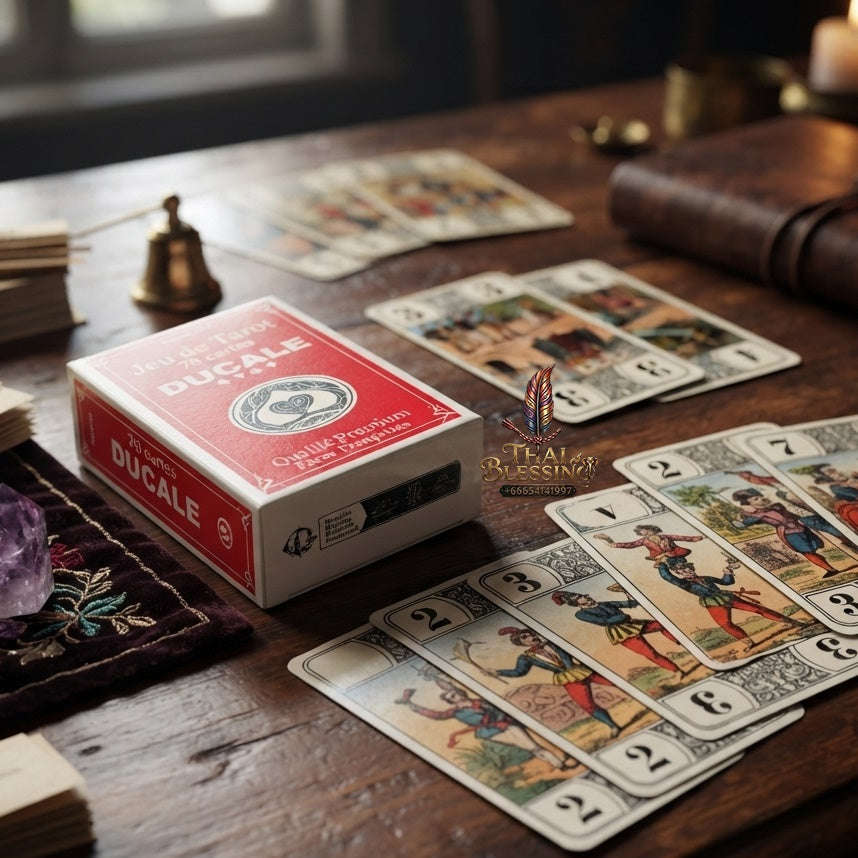 ✨ Français Oracle des Ducale French Tarot Cards: Un Outil Précieux pour la Divination et la Guidance Spirituelle Board Game Thai Blessing Co By RURUECHA