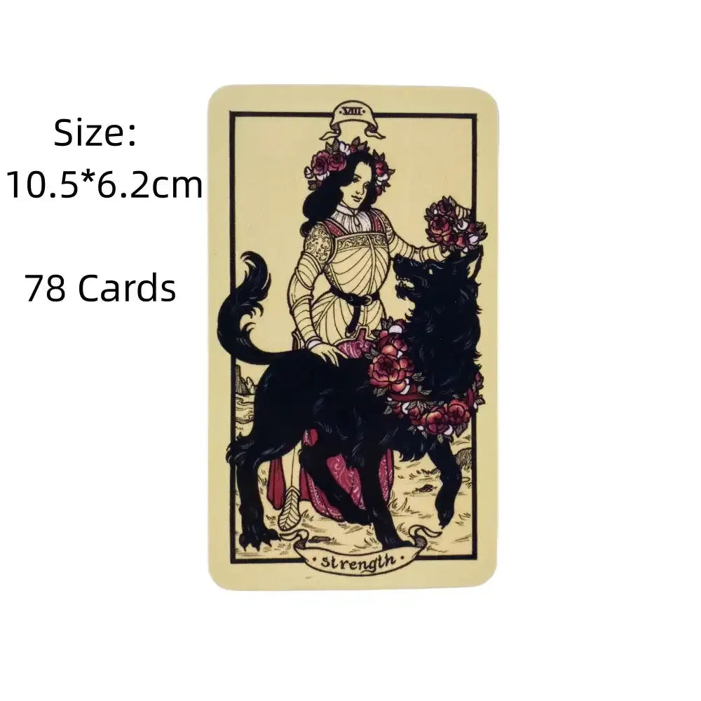 🎨 Fyodor Pavlov Tarot Deck – Inclusive 78-Card Set with Gold Edges, Linen Finish, and 172-Page Illustrated Hardcover Guidebook