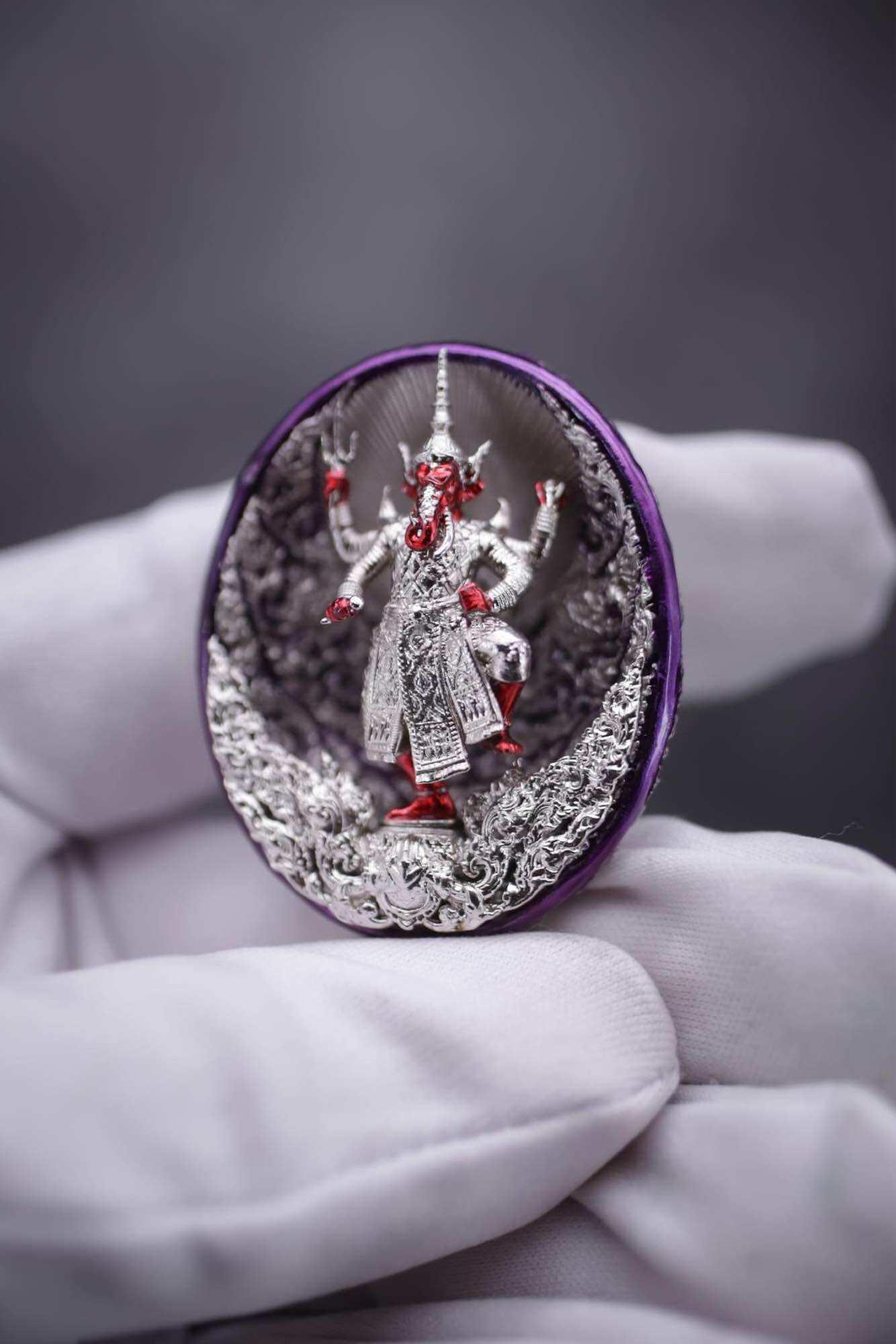 Thai Ganesh Coin Amulet Ekadanta Edition for Wealth and Prosperity