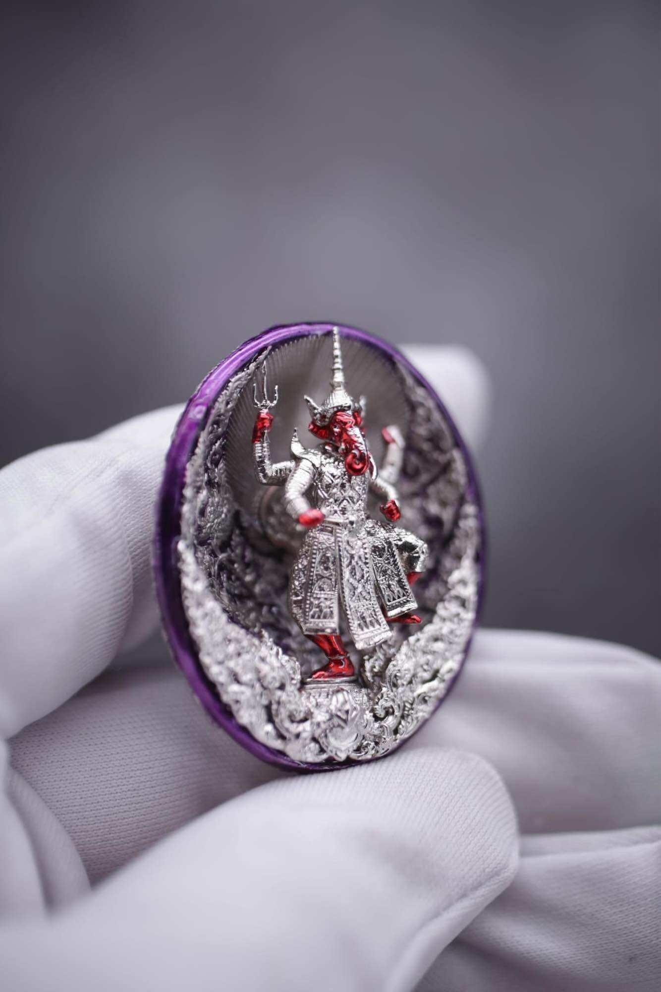 Thai Ganesh Coin Amulet Ekadanta Edition for Wealth and Prosperity