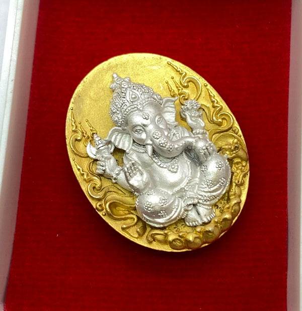 Ganesha Amulet Coin – Wat Kaew Jam Fah, Sirimongkhon 82 Edition | 3K Bronze Plated ร้านค้าของฉัน 3kพื้นเหรียญ ง.ซาติน พื้นเหรียญทองซาติน 3kพื้นเหรียญพิ้งค์ พื้นเหรียญทองซาติน-3kพื้นเหรียญพิ้งค์-3kพื้นเหรียญ ง.ซาติน-3kพื้นเหรียญทองซาติน-รมดำขัดเงาบางส่วน-พื้นเหรียญพิ้งค์โกลด-พื้นเหรียญเงินซาติน-