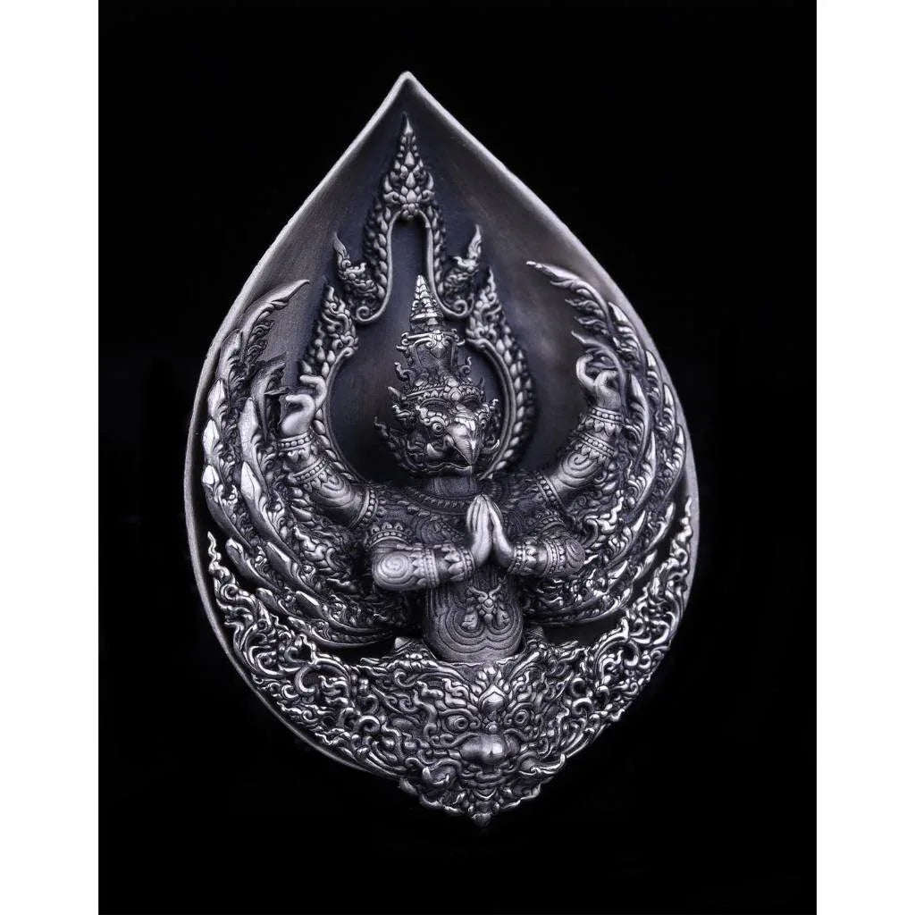 Garuda Amulet for Wealth - Thai Sacred Coin for Protection and Prosperity
