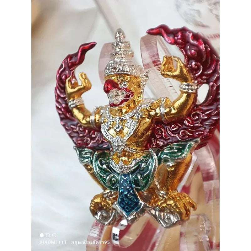 Garuda Amulet Maha Phokasap Suren Chit First Edition Sacred Wealth Authority Talisman by Luang Pu Hok