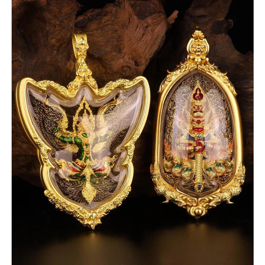 Garuda Phaya Krut Amulet for Wealth Protection, Power Enhancement, and Personal Safety