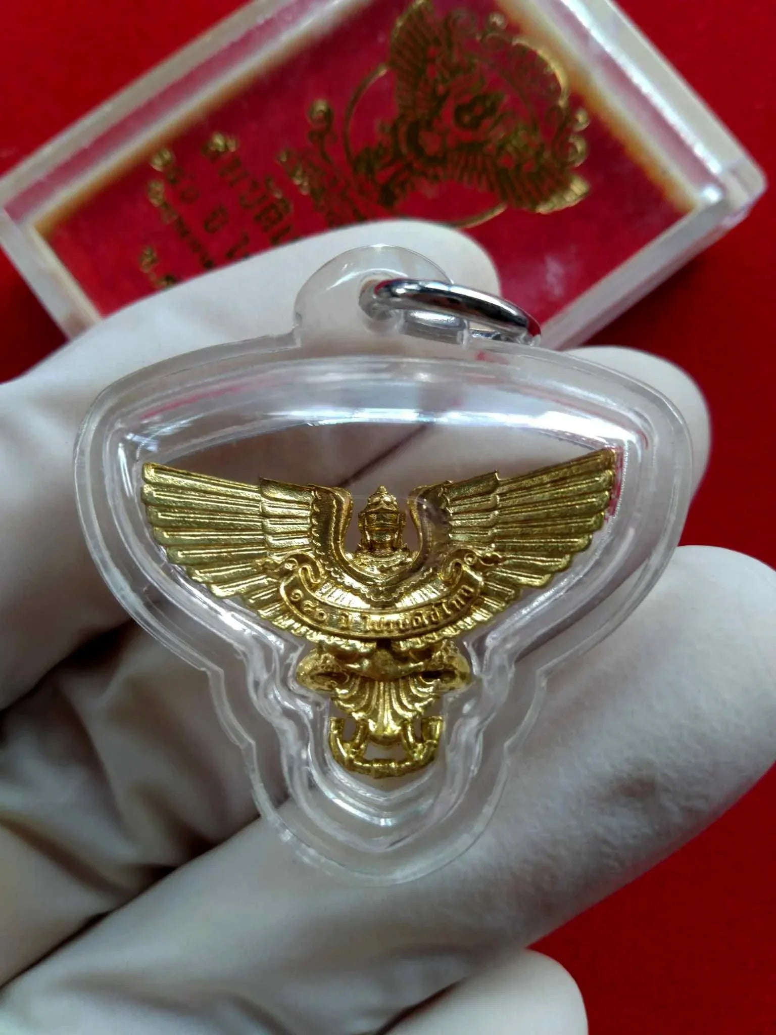 🦅 Garuda Treasure Guardian Coin – 140th Thailand Post Legacy Amulet from Wat Kru Tharam, Ayutthaya