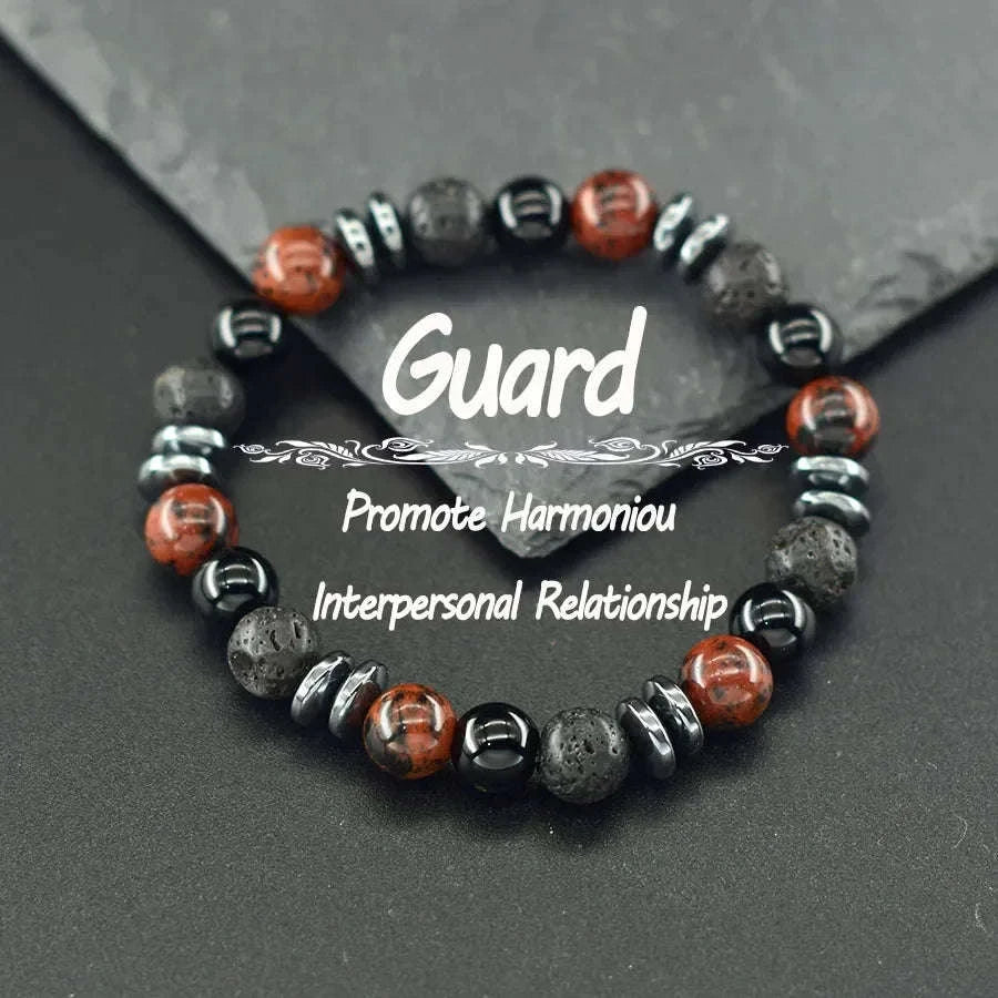 ✨ Genuine Natural Gold Swan Stone Bead Bracelet – Classic Volcanic Obsidian Design, Promoting Harmony & Prosperous Relationships for Men & Women