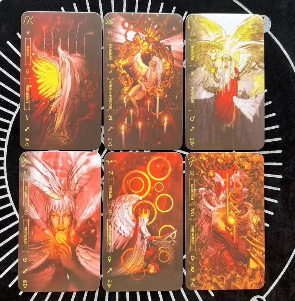 🌑Goetia Tarot in Darkness – Mysterious 78-Card Deck Featuring Lesser Key of Solomon Demons with Modern Psychological Interpretation