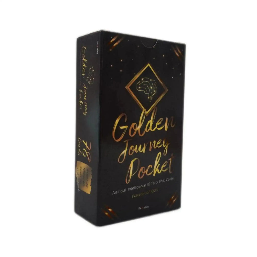 Golden Journey Divination Tarot – Stunning 78-Card Pocket Tarot Deck with Rich Artwork and Comprehensive Guidebook