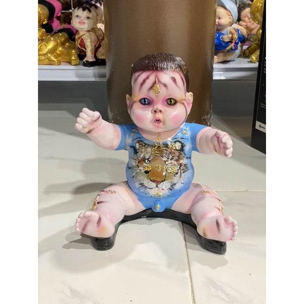 Golden Kumara Wealth Amulet Figurine One-Sake.com ฟ้า / M ดำ / M ขาว / M ดำ / M-ขาว / M-ฟ้า / M-