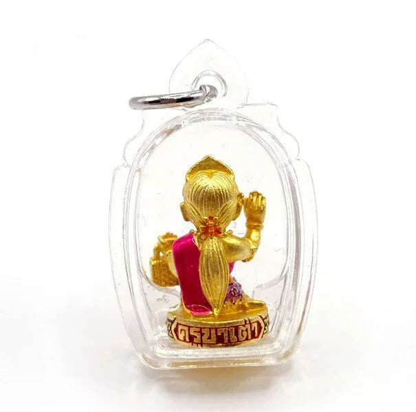 ✨ Golden Mother of Money – Mae Thongmanee “Wealth Caller” Mini Charm for Sales, Cash Flow & Loving Financial Support size 3.7*2.3 cm