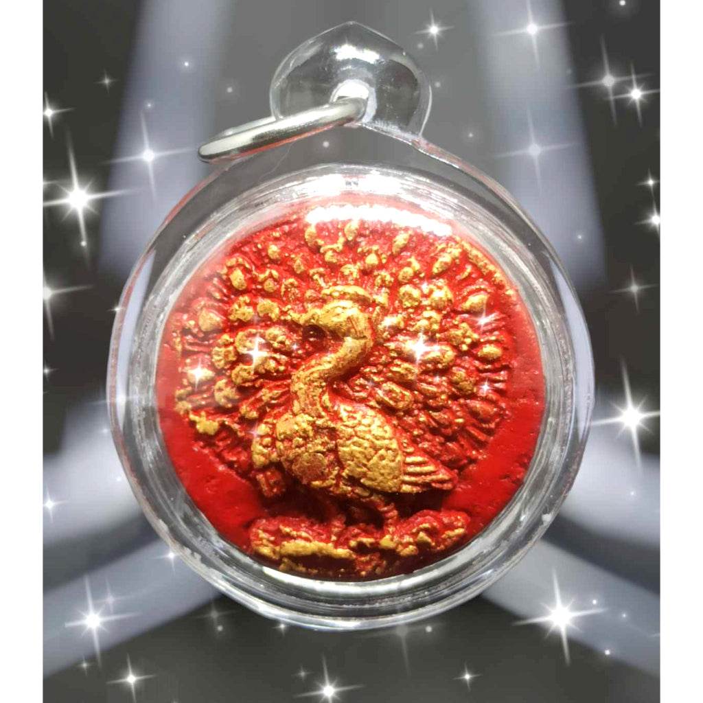 Phaya Nok Yuk Kam Amulet - First Batch Golden Peacock with Sunday Blessings for Prosperity and Love One-Sake.com Default Title Default Title-