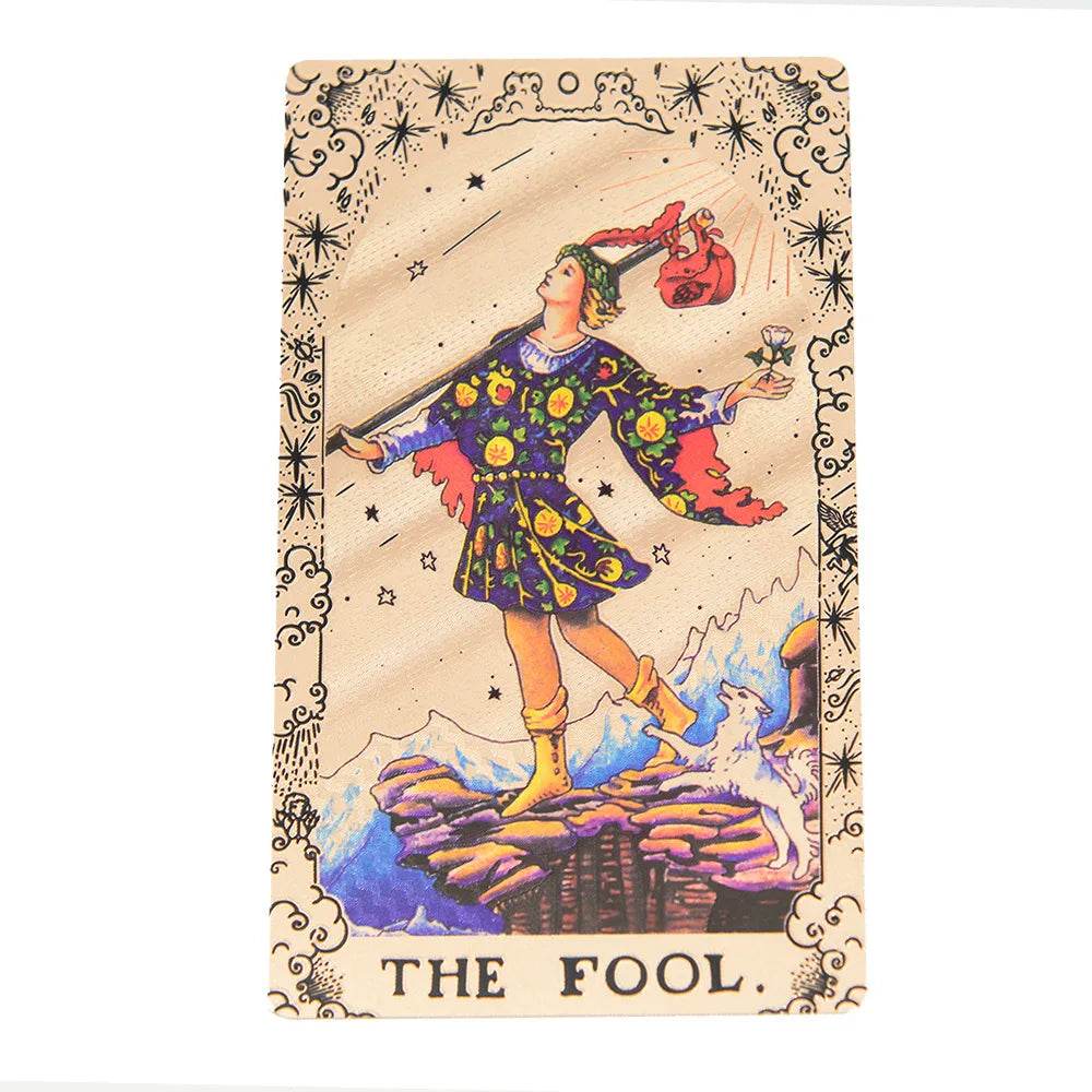 Classic Rose Gold Thai Blessing Tarot Deck - 78 Waterproof & Durable Tarot Cards with Guidebook