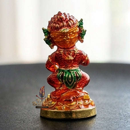 Great Fortune Si Hu Ha Ta Maha Heng Samrit Red Enamel - Khru Ba Kham Fan Wat Ko Chok 2023 Thai Blessing Co By RURUECHA