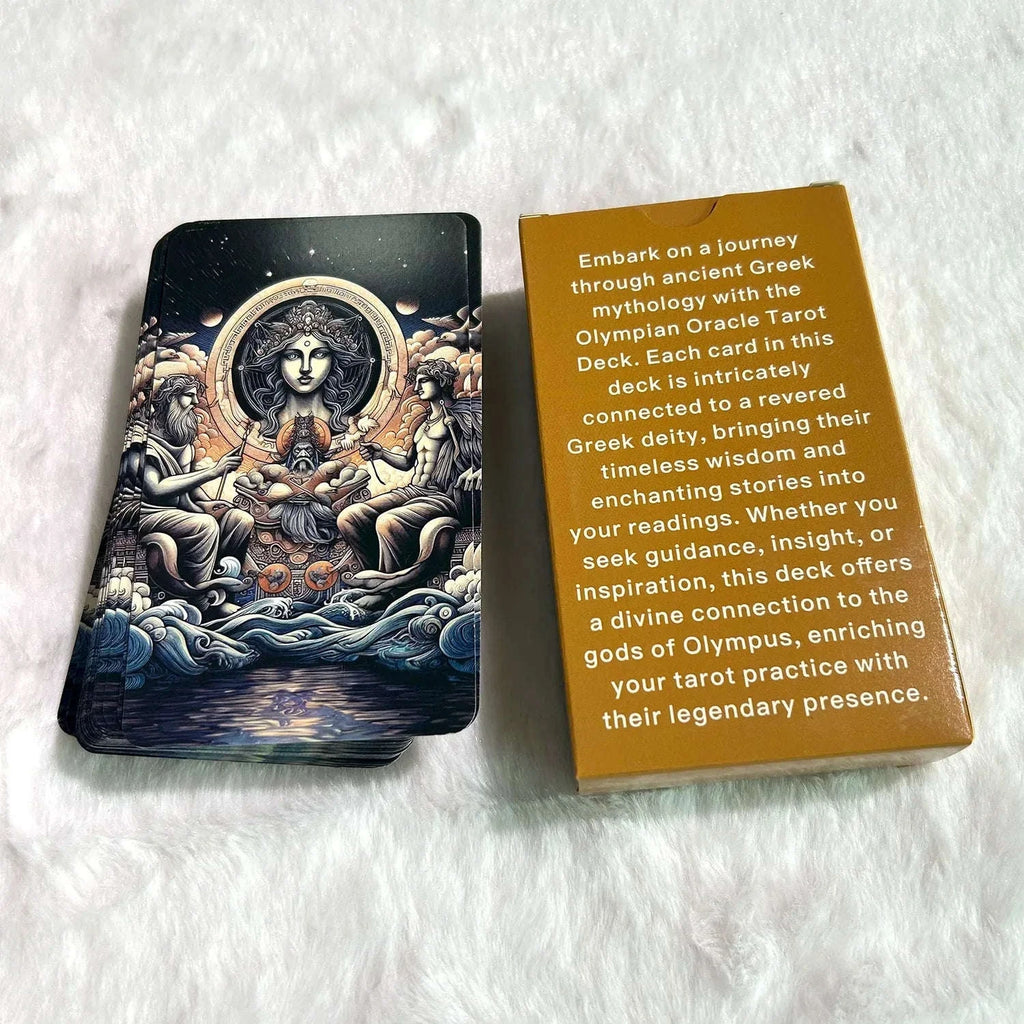 🏺 Greek Mythology Tarot Deck – 78 Cards (70x120mm) | Classic Divination & Rune Board Game with Innovative Illustrations