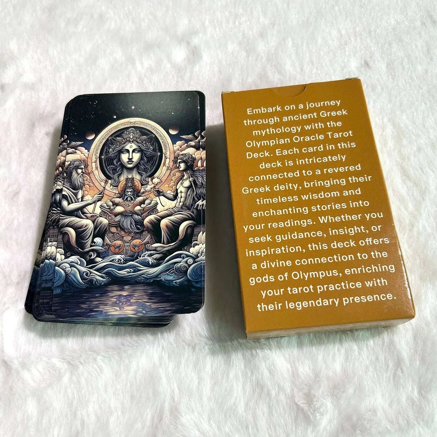 🏺 Greek Mythology Tarot Deck – 78 Cards (70x120mm) | Classic Divination & Rune Board Game with Innovative Illustrations