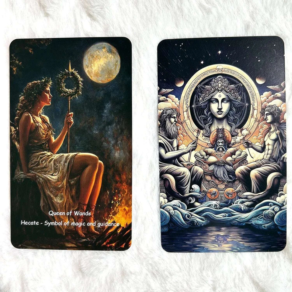 🏺 Greek Mythology Tarot Deck – 78 Cards (70x120mm) | Classic Divination & Rune Board Game with Innovative Illustrations
