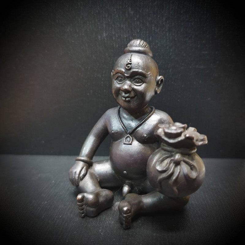 Thai Kuman Thong Wealth Figurine - Blessing Guardian Boy Jao Sua Noi for Prosperity Charm