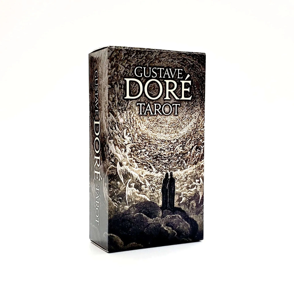 🎴Gustave Doré Tarot Deck – 78-Card Black & White Masterpiece for Spiritual Divination and Fun Family Board Game