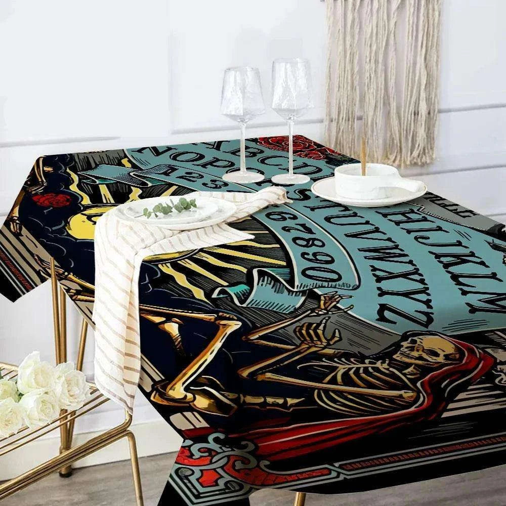 Halloween Ouija Tablecloth for Spooky Decor - Premium Quality Print z5