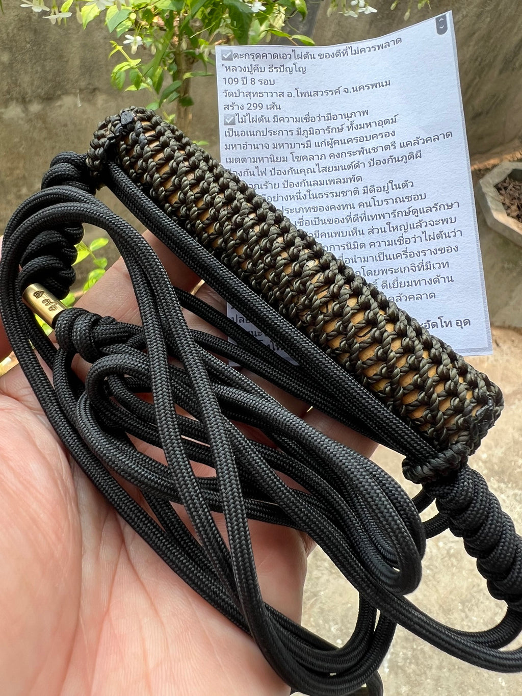 Ultra-Rare Hand-Inscribed Bamboo Takrut for Spiritual Protection