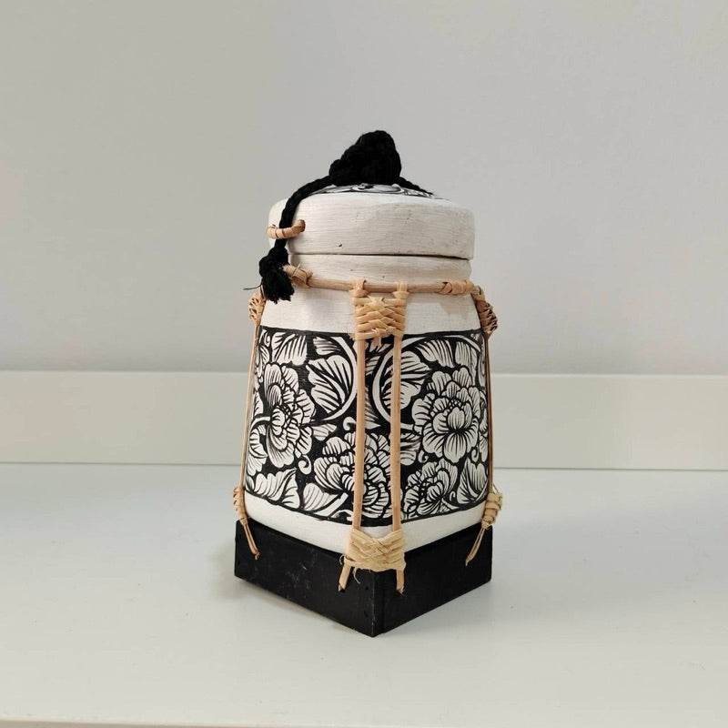 Handcrafted Bamboo Jewelry Box - Unique Lanna Souvenir for Elegant Storage