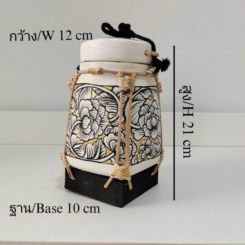 Handcrafted Bamboo Jewelry Box - Unique Lanna Souvenir for Elegant Storage