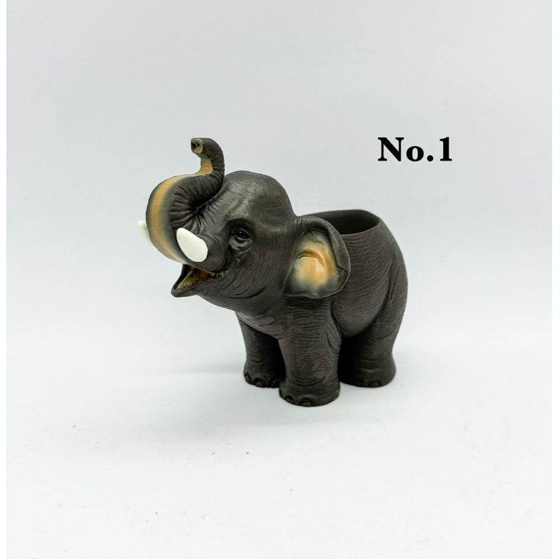Handcrafted Resin Elephant Decor Egg Holder - Unique Home Accent for Stylish Interiors No.1 วางไข่ได้1ใบ