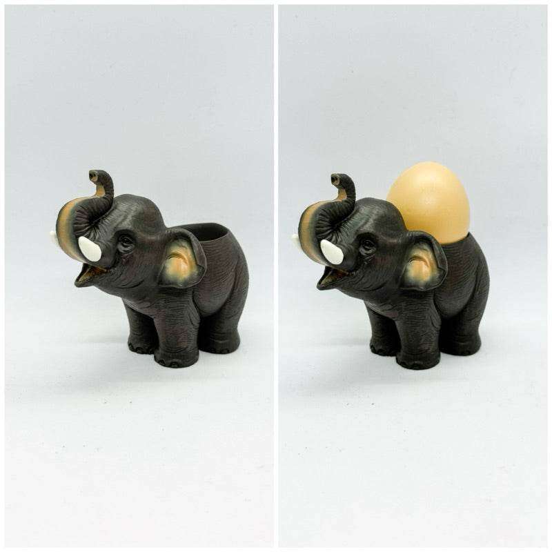 Handcrafted Resin Elephant Decor Egg Holder - Unique Home Accent for Stylish Interiors