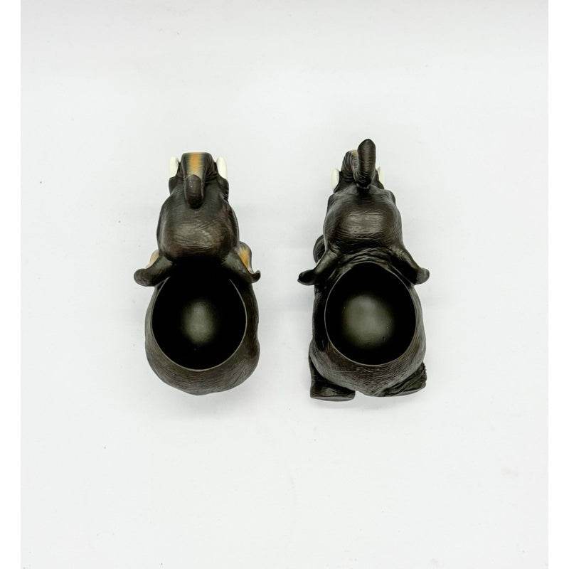 Handcrafted Resin Elephant Decor Egg Holder - Unique Home Accent for Stylish Interiors