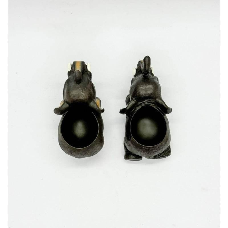 Handcrafted Resin Elephant Decor Egg Holder - Unique Home Accent for Stylish Interiors