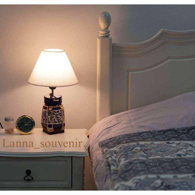 Handmade Bamboo Lamp for Elegant Bedroom Decor A