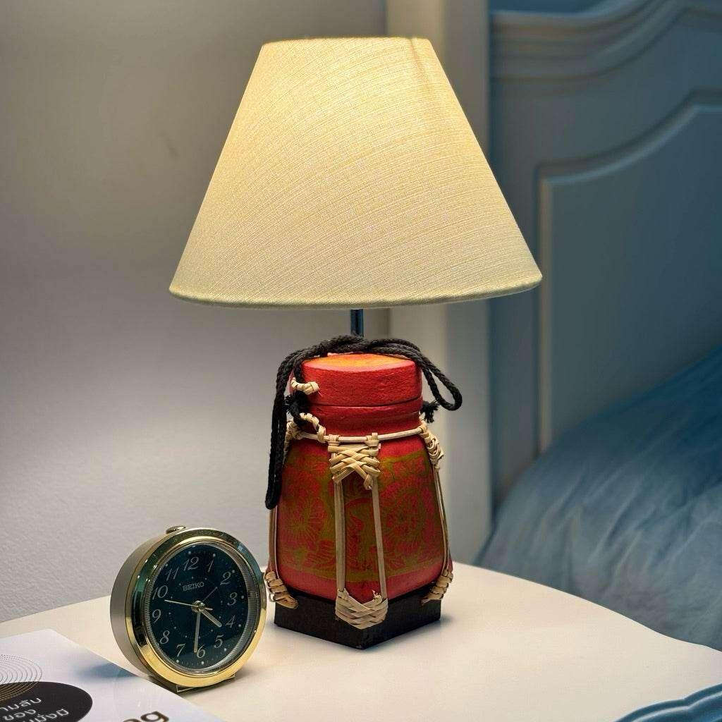 Handmade Bamboo Lamp for Elegant Bedroom Decor
