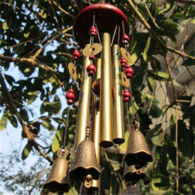 Handmade Metal Aluminum Tube Wind Chimes – Guardian Bell Home & Garden Wall Hanging with Hollow Tubes for Soothing Soundscapes Default Title