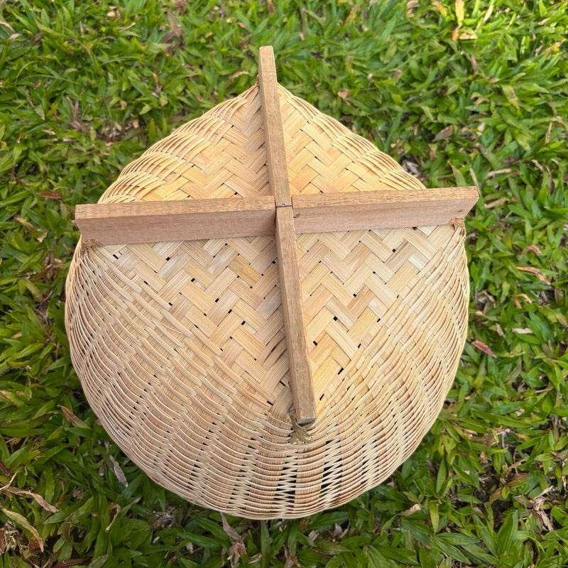 Handmade Thai Bamboo Basket for Authentic Storage Solutions