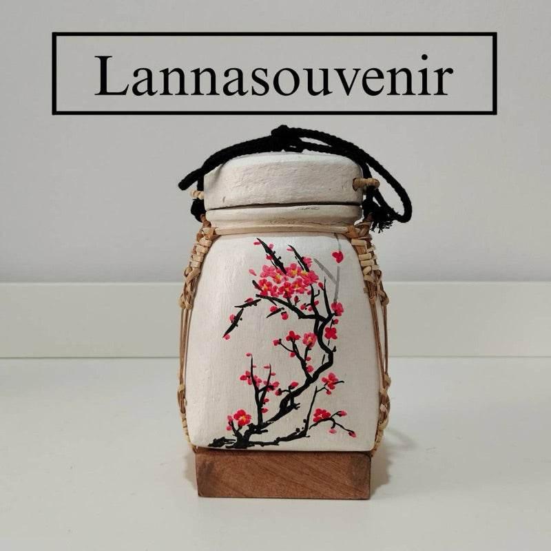 Handmade Thai Bamboo Rice Box - Thai Kratip Khao Storage Jar for Rice and Grains B19