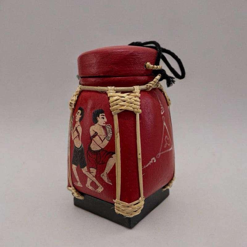 Handmade Thai Decorative Jar for Unique Traditional Home Decor Red 4