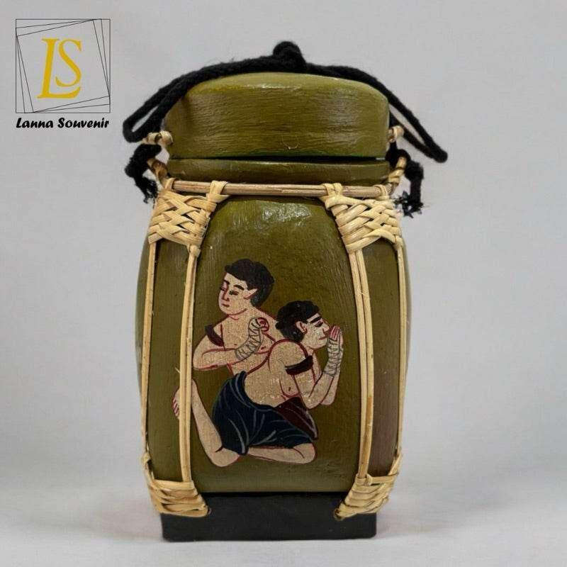 Handmade Thai Decorative Jar for Unique Traditional Home Decor