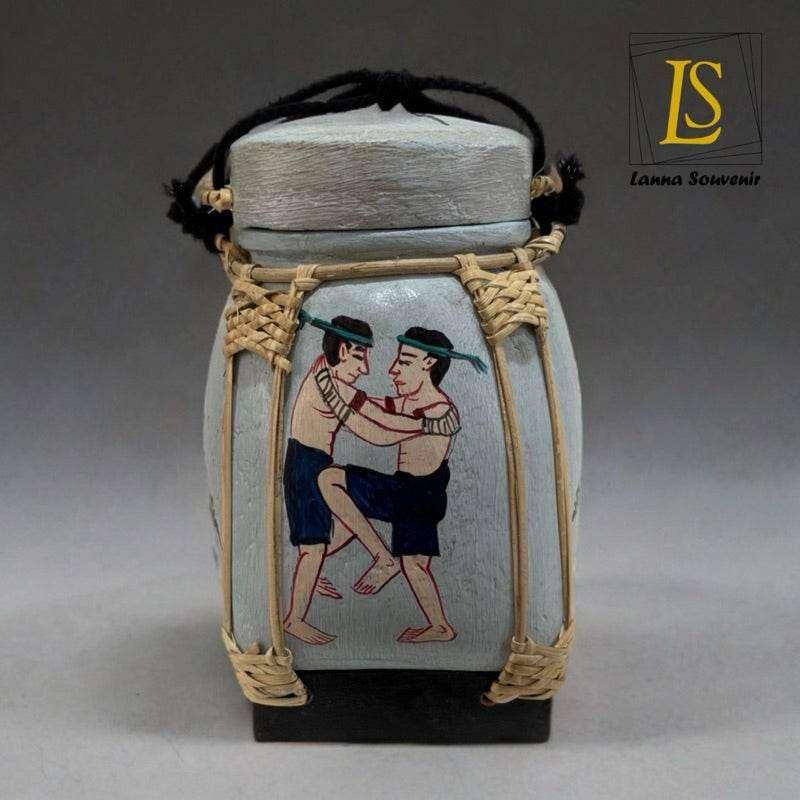 Handmade Thai Decorative Jar for Unique Traditional Home Decor