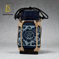 Handmade Thai Rice Basket Vase - Mini Lanna Bamboo Decorative Jar A23