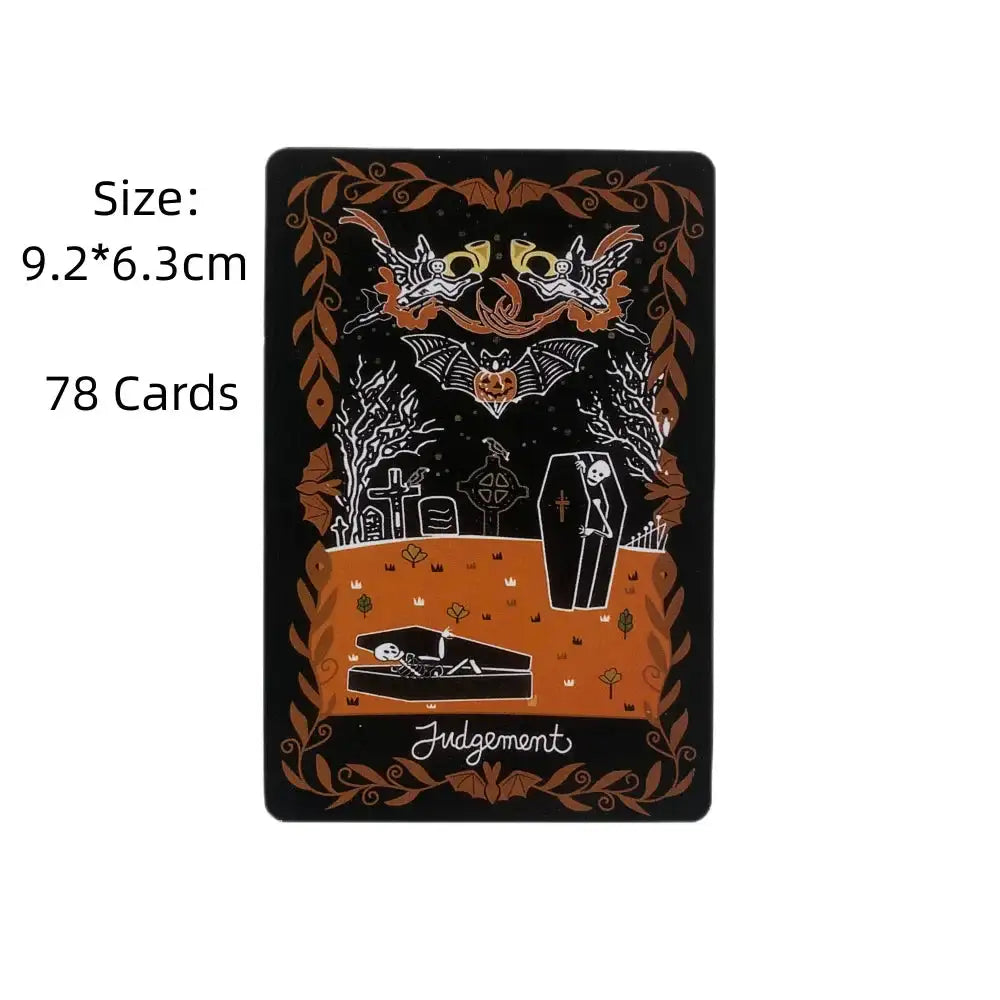 🎃 Happy Divination Deck Tarot for Halloween – English Version Oracle Board Game for Parties