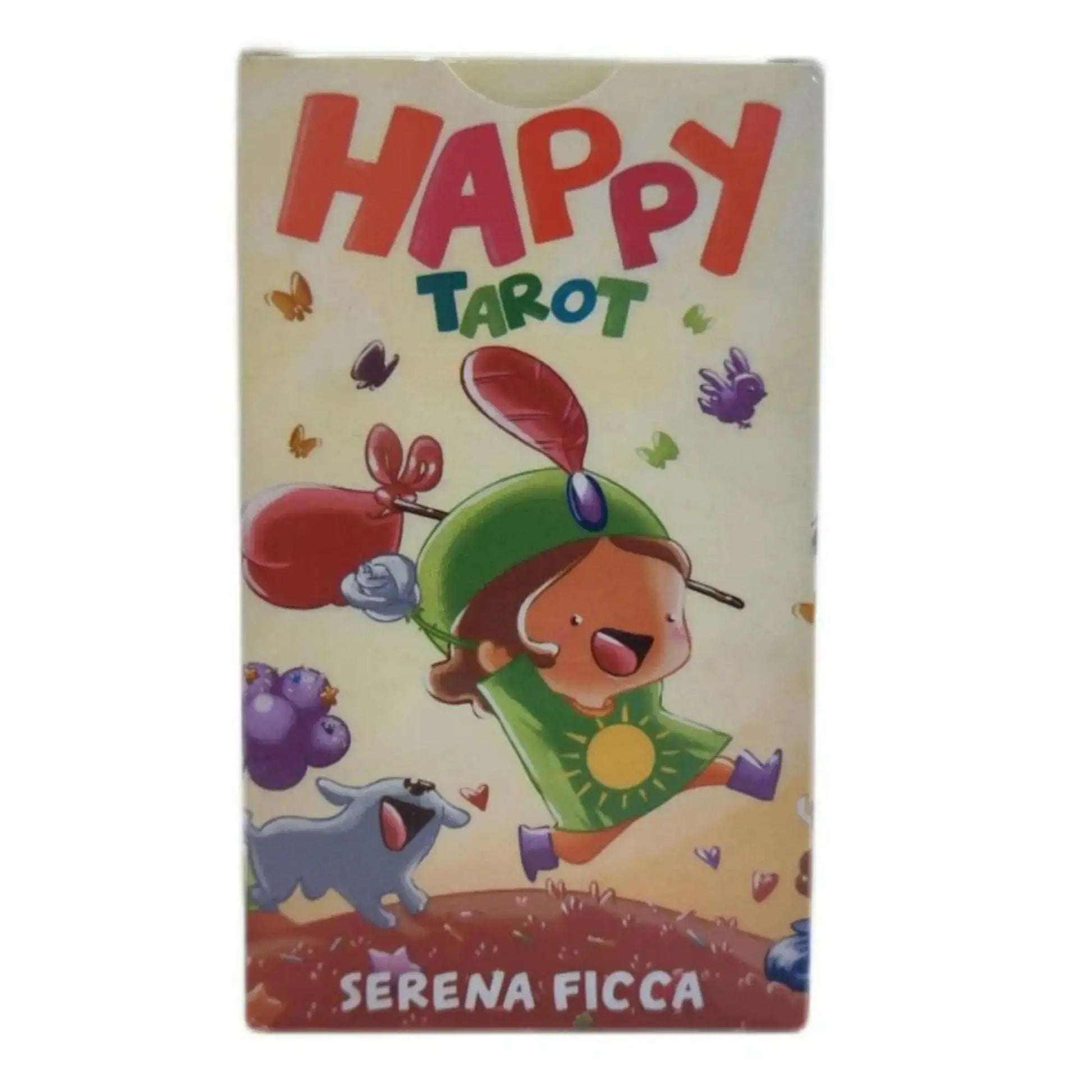 🔮 Happy Tarot Deck – Beginner-Friendly 78-Card Rider-Waite Inspired Tarot with Guidebook | Compact 12x7cm